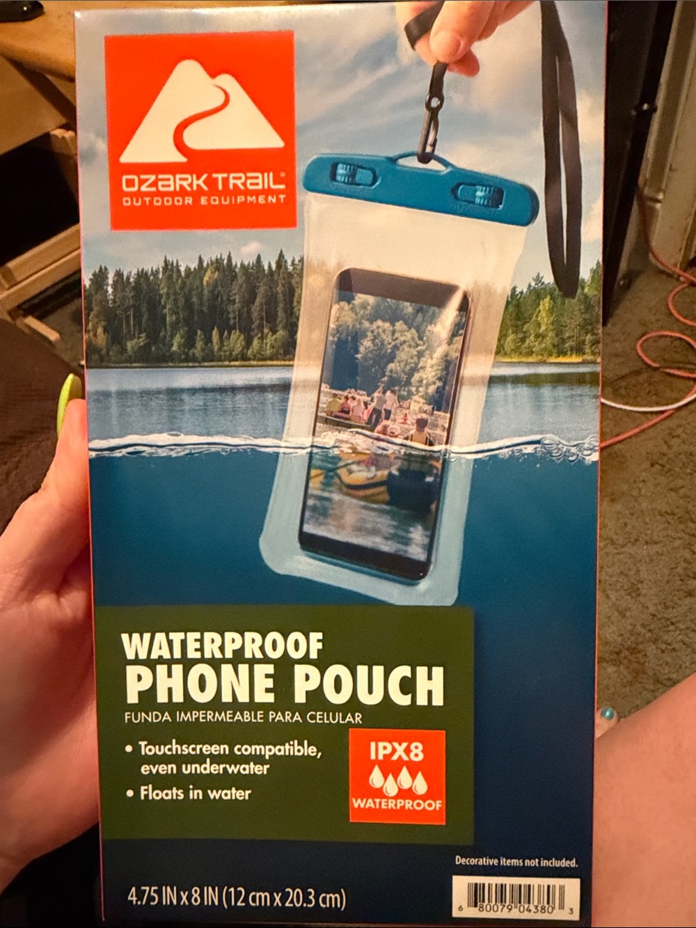 Ozark Trail Waterproof Phone Pouch - Teal & Clear